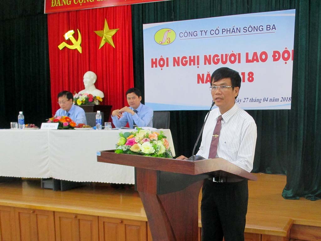 Ông Đinh Châu Hiếu Thiện - Chủ tịch Hội đồng quản trị phát biểu