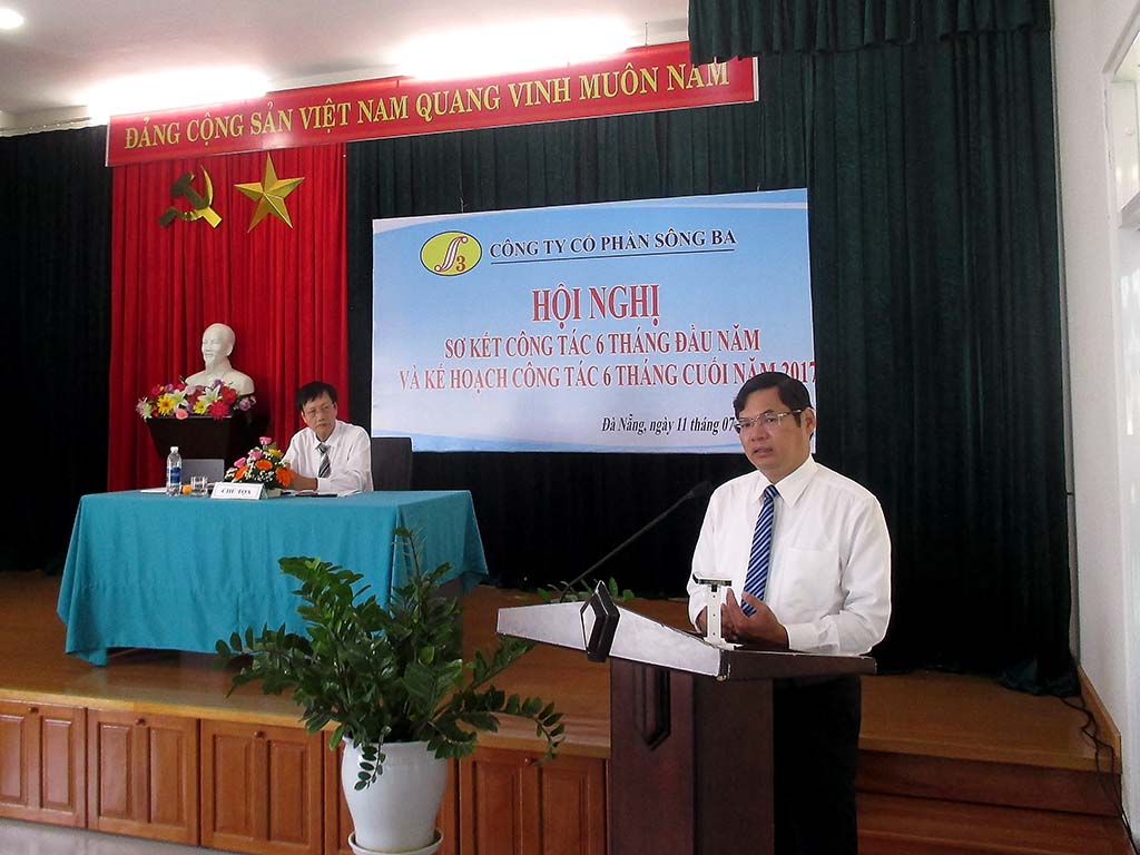 Ông Nguyễn Thành - Chủ tịch HĐQT phát biểu tại Hội nghị